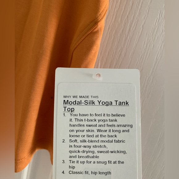 Lululemon modal silk yoga tank top size 2 - Picture 4 of 4